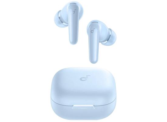 Anker Soundcore R60I NC, Real-Time Adaptive Noise Cancelling, Hi-Res Sound, Translation Earbuds, 50H Playtime, Wireless Earbuds, Bluetooth Earphones, Spatial Audio, Fast Charging, IP55, Blue